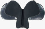 ARAV- CHANGEABLE GULLET- BLACK- All General Purpose Synthetic English Saddle-  With 4 Gullet set - Size 16/17/18