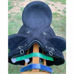 Changeable Gullet - Black-Fully Mounted Stock Saddle with 3 easy change ( Narrow / medium / wide Gullet)
