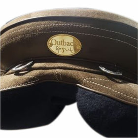 Brown- Outback Spirit- Synthetic stock Saddle- Fully Mounted