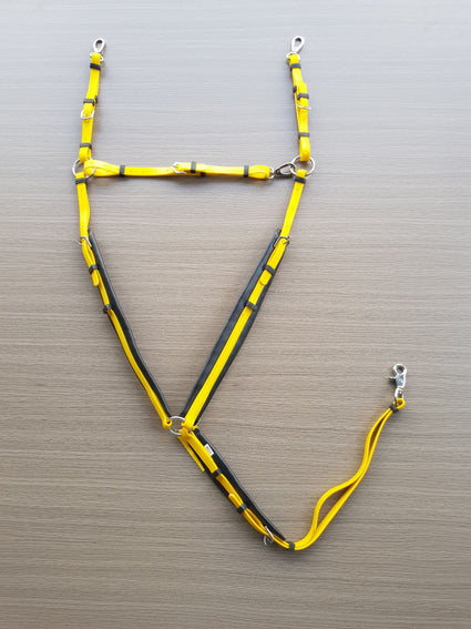 PVC-Yellow-Black-Padded Breastplate