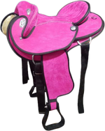 Pink-Synthetic Suede-Half Breed-Swinging Fender Saddle