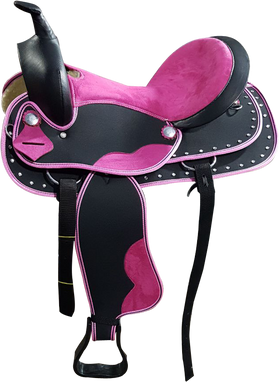 Pink Accent-Synthetic Western Saddle