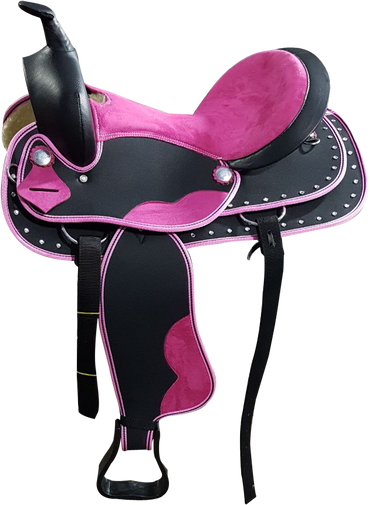 Pink Accent-Synthetic Western Saddle
