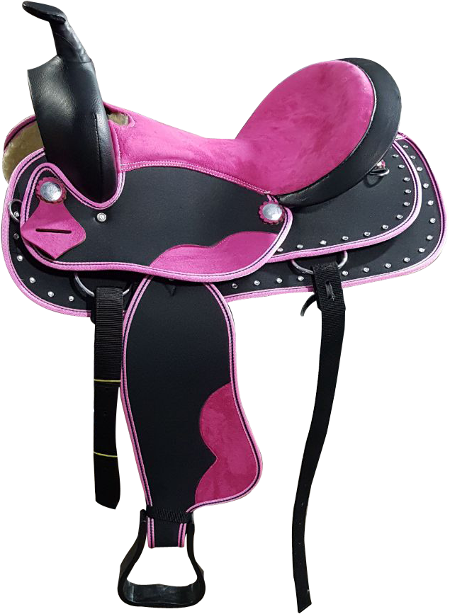 Pink Accent-Synthetic Western Saddle