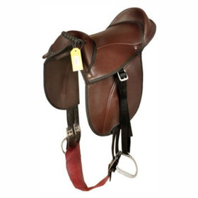 Kids / Child - PONY PAD / Cub Saddle Fully mounted with stirrups, girth & Straps