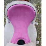 6.5" Gullet- Sweet Heart  Pink Natural  leather Western Saddle